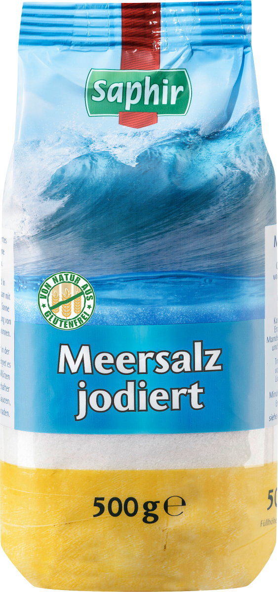 Meersalz, jodiert, 500 g