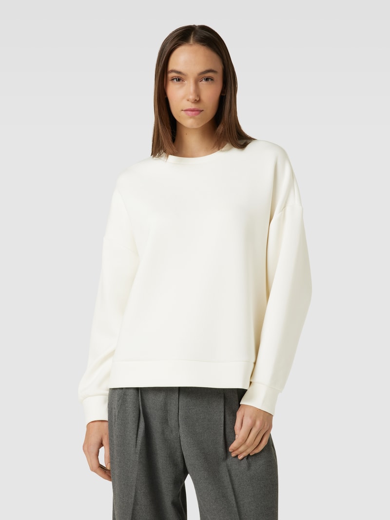 Oversized Sweatshirt mit überschnittenen Schultern in offwhite