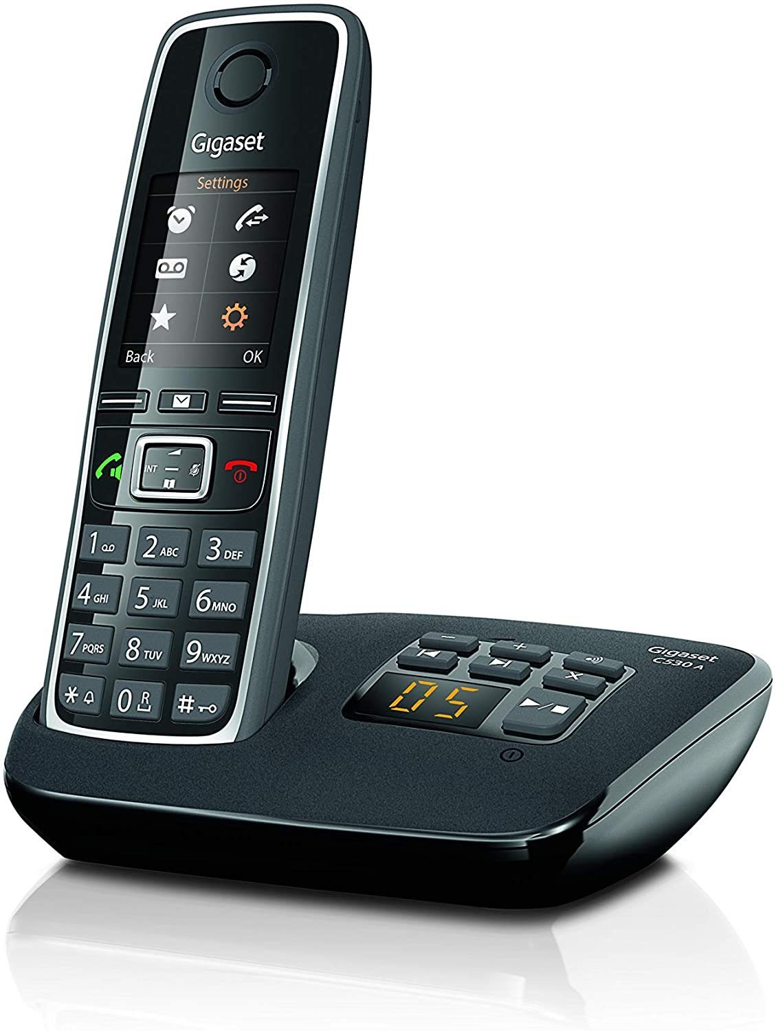Gigaset Gigaset C530A Duo Festnetz-Telefon schnurlos DECT Anrufbeantworter DECT-Telefon (Mobilteile: 2)