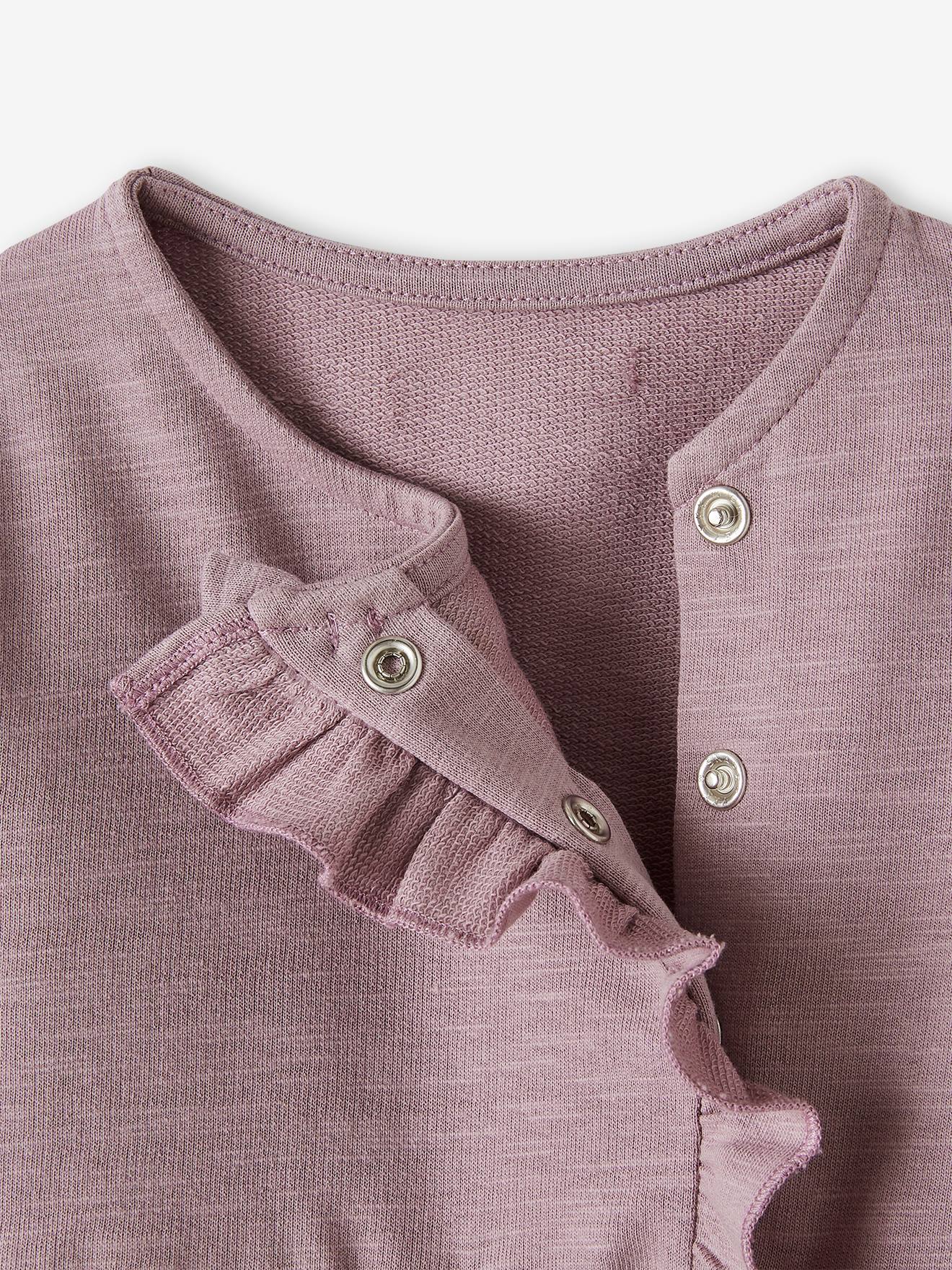 Vertbaudet Mädchen Baby Kleid Oeko-Tex - grauviolett