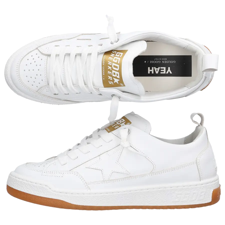 Golden Goose - Sneaker low YEAH Kalbsleder - weiß
