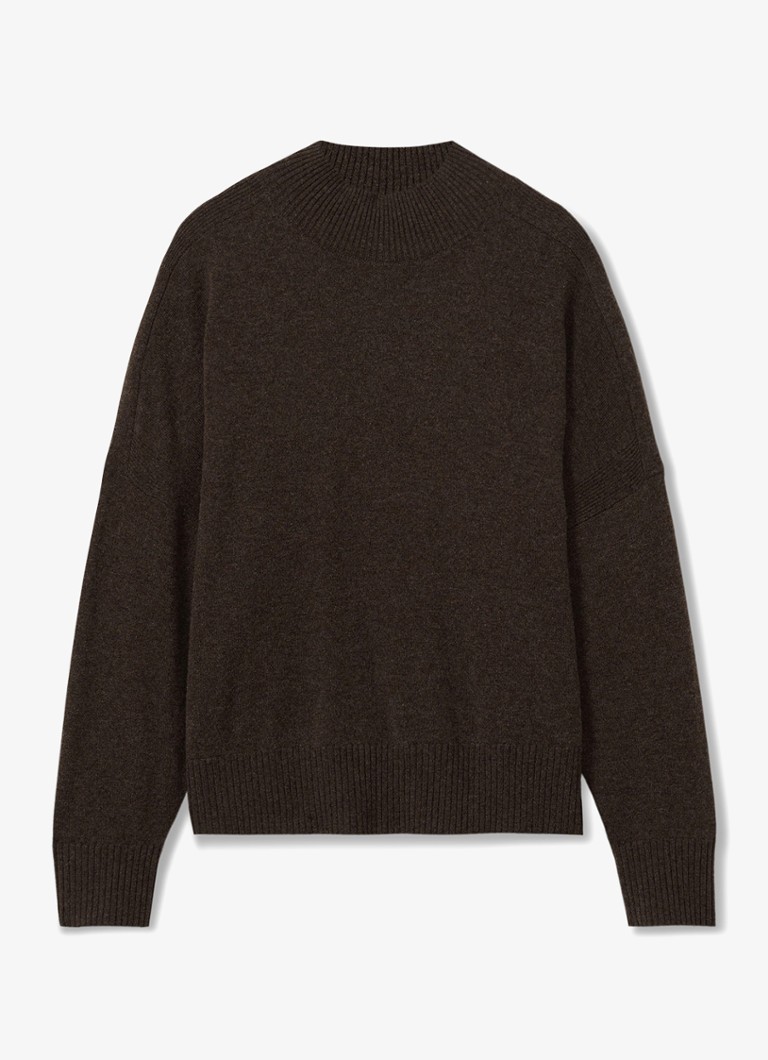 Gola alta Reiss Alicia em malha fina com mistura de cashmere