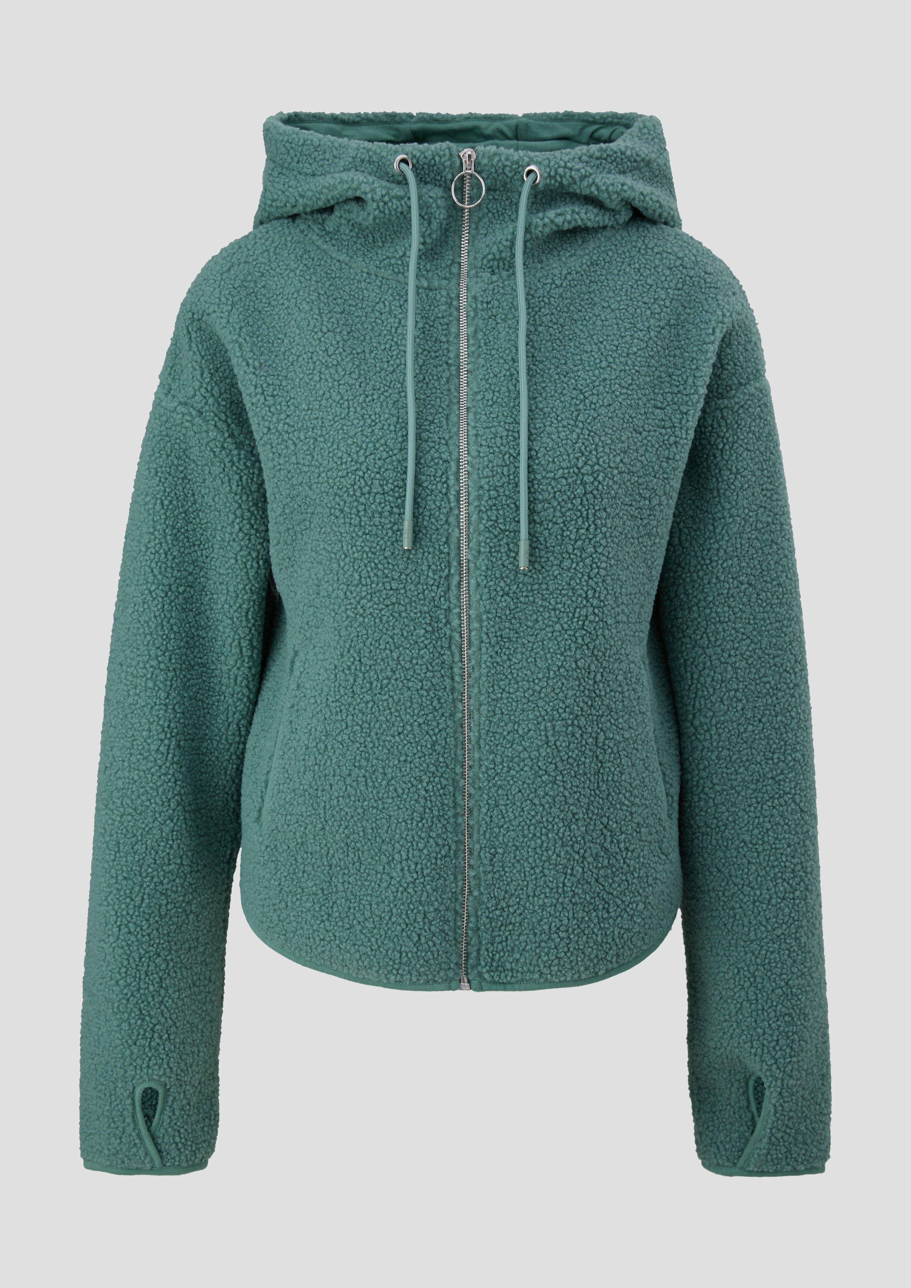 Sweatjacke aus Teddyplüsch  2135472-6575
