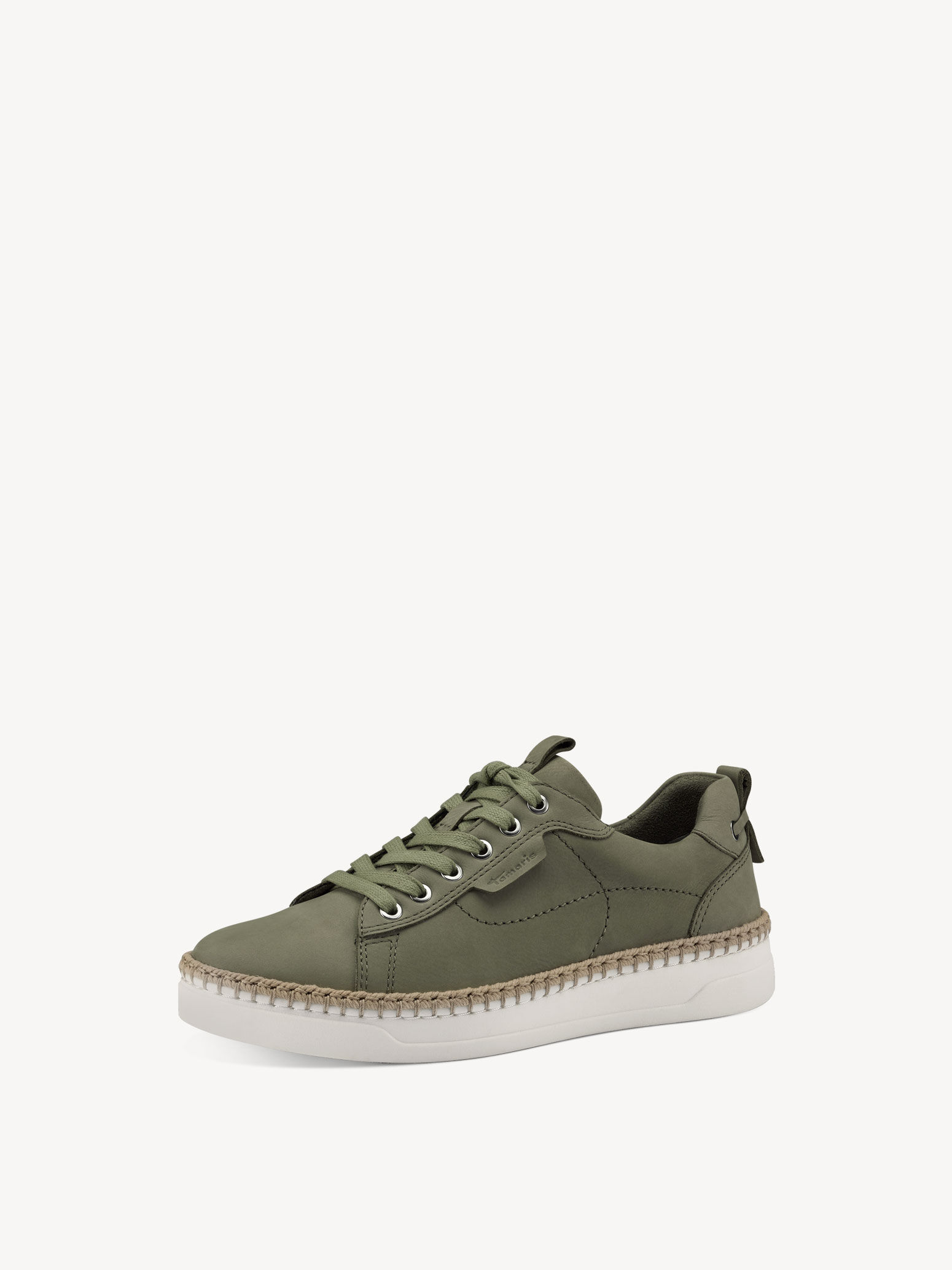 Basket en cuir - vert