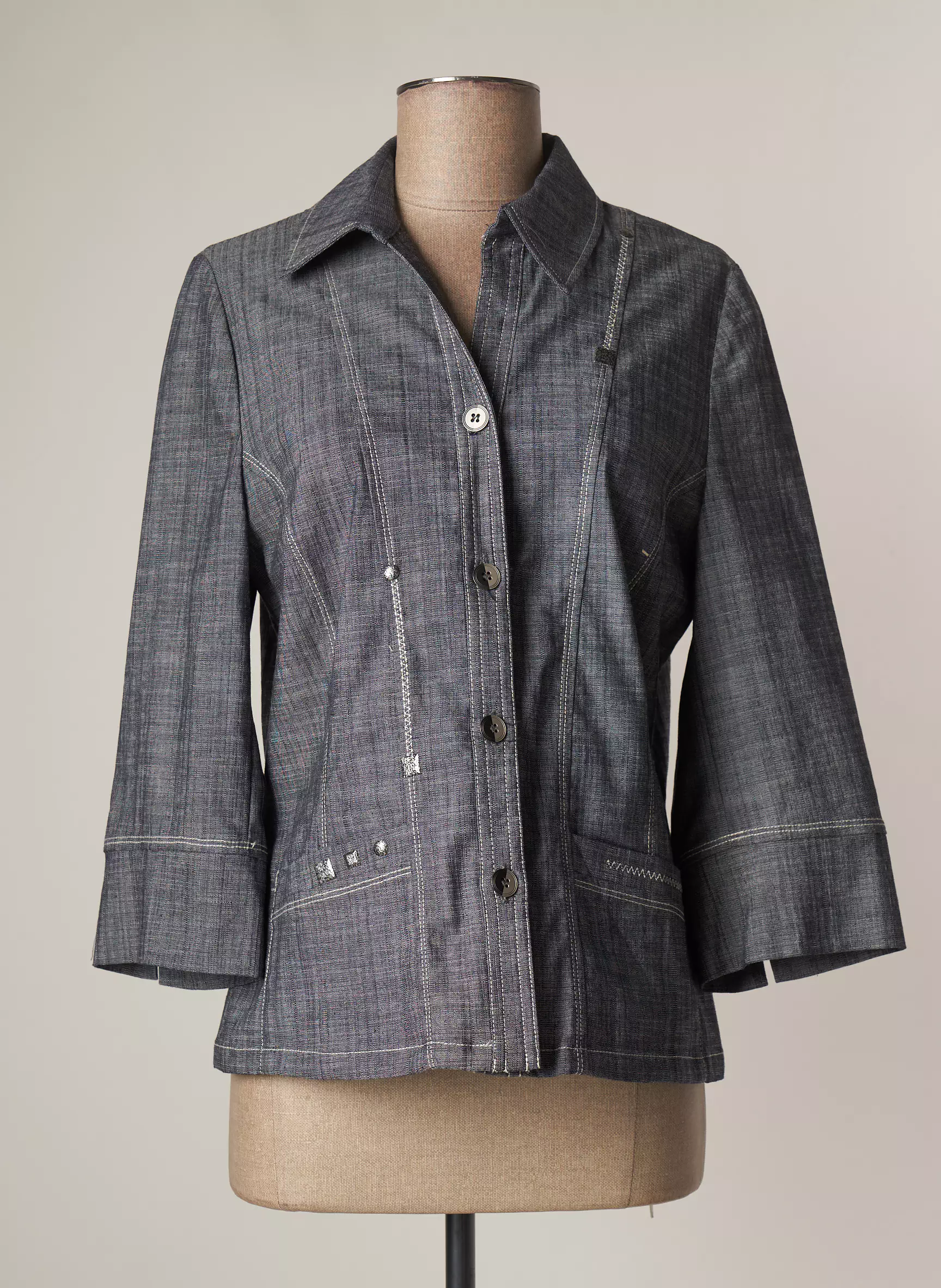France Rivoire Vestecasual Femme couleur bleu