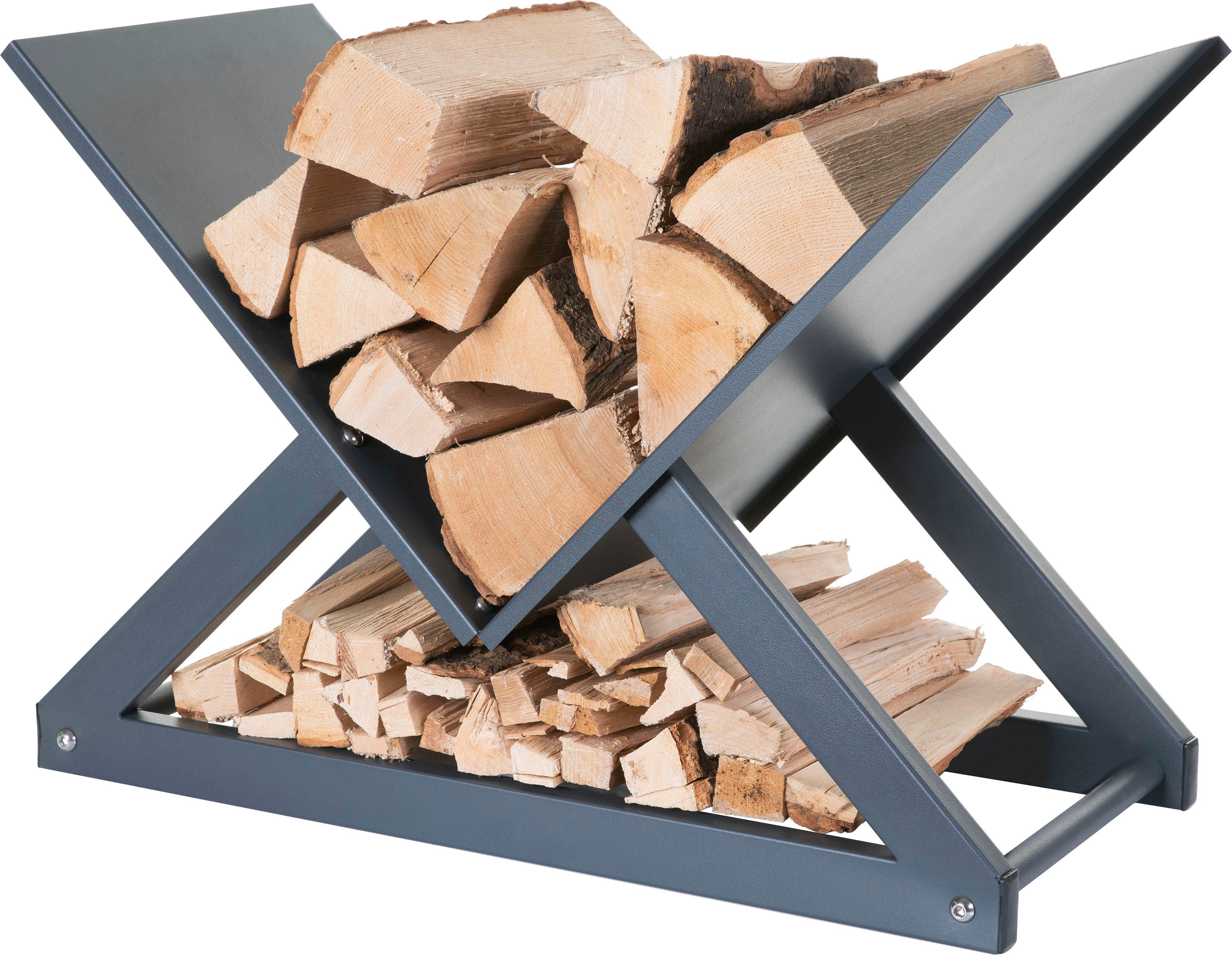 hecht international Kaminholzregal CROSS, BxTxH:60x30x42 cm
