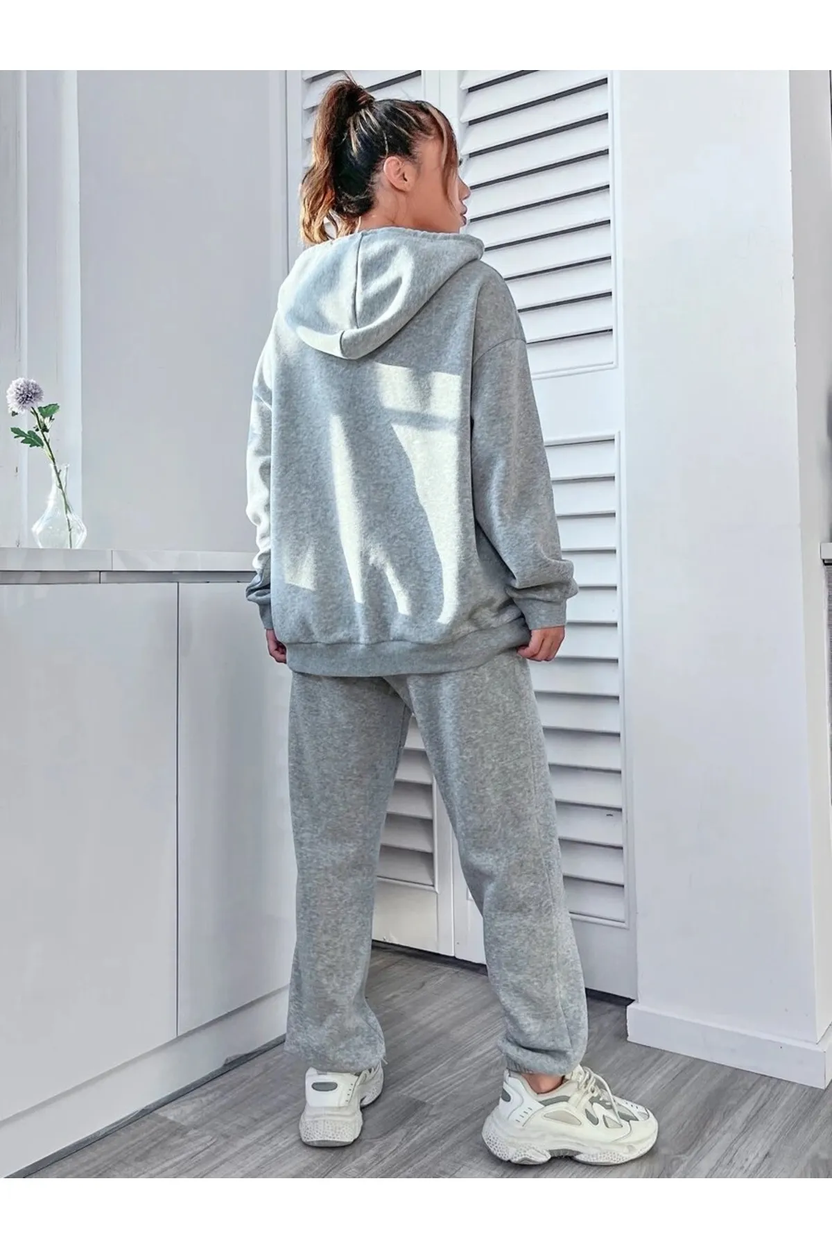 MOONBULL  Sport-Sweatsuit Set - Grau - Regular Fit
