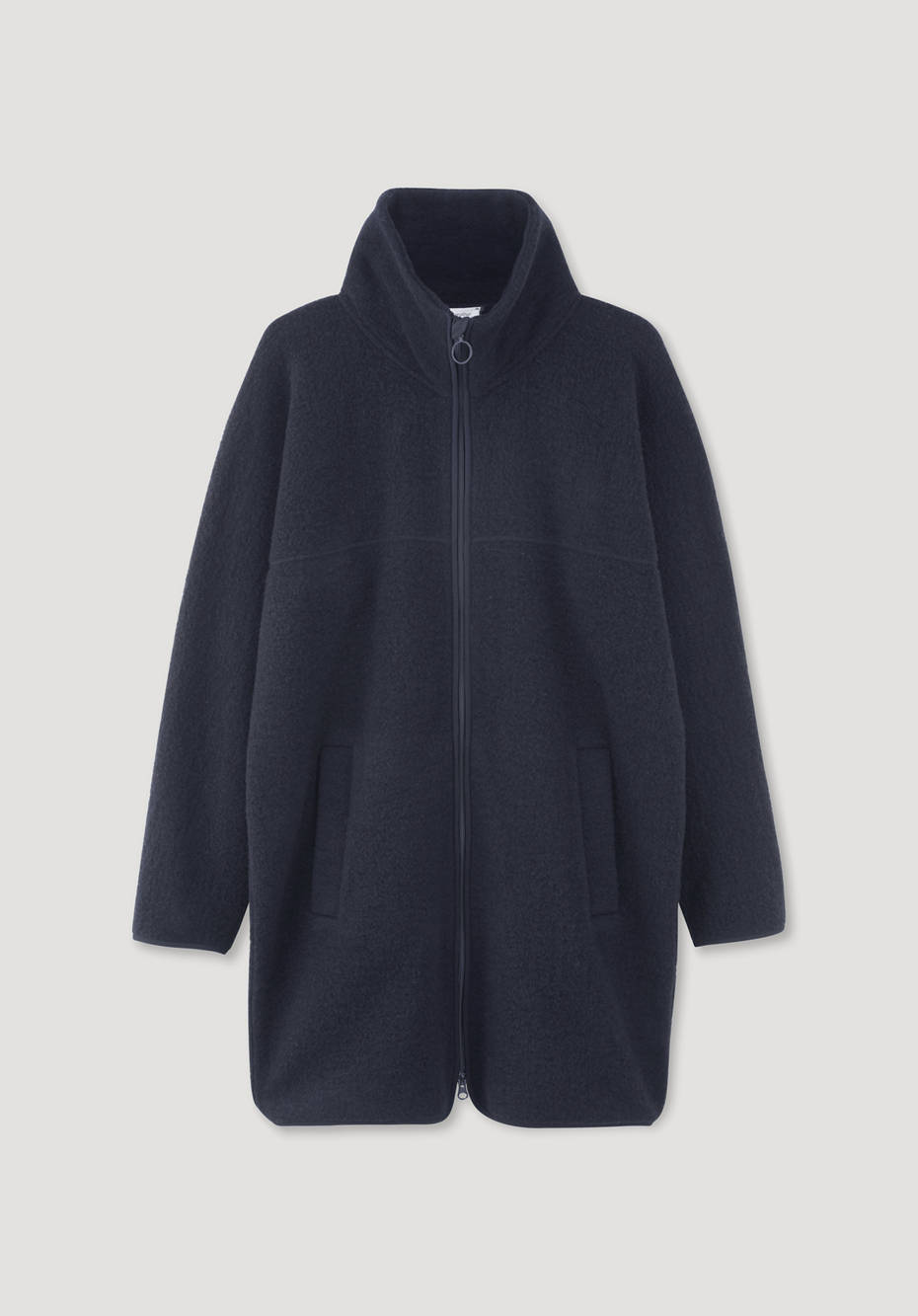 Wollfleece Mantel aus reiner Bio-Merinowolle