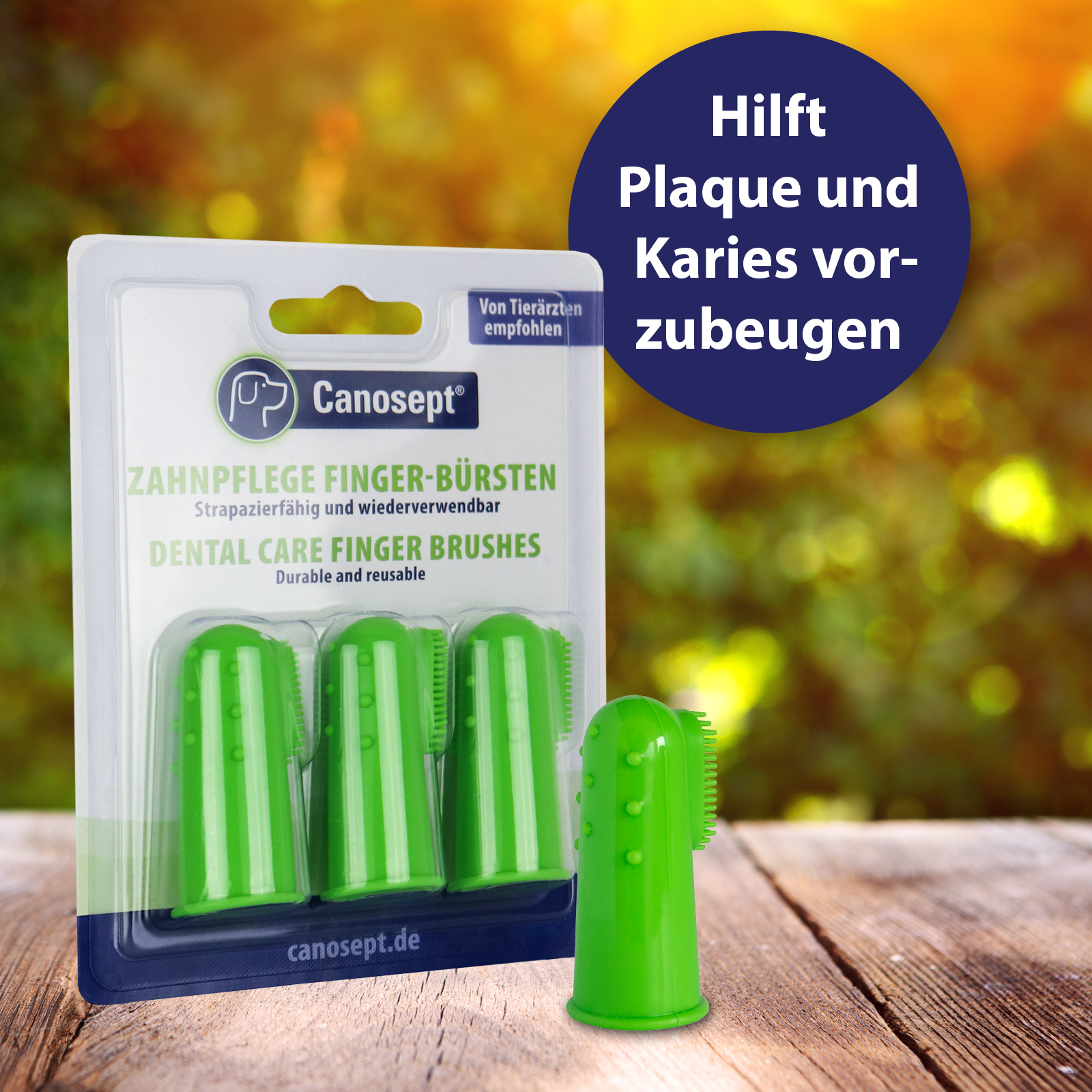 Canosept Zahnpflege Canosept 3x Zahnpflege Finger-Bürsten