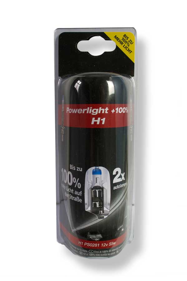 Eco Powerlight +100% H1 Glühlampe, 2 Stück - ATU