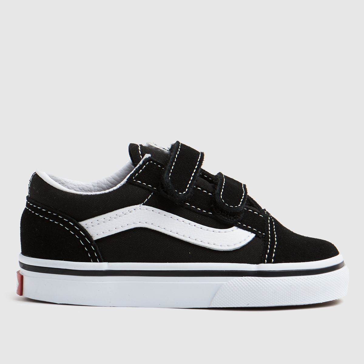 Vans svarta och vita Old Skool v småbarnsskor