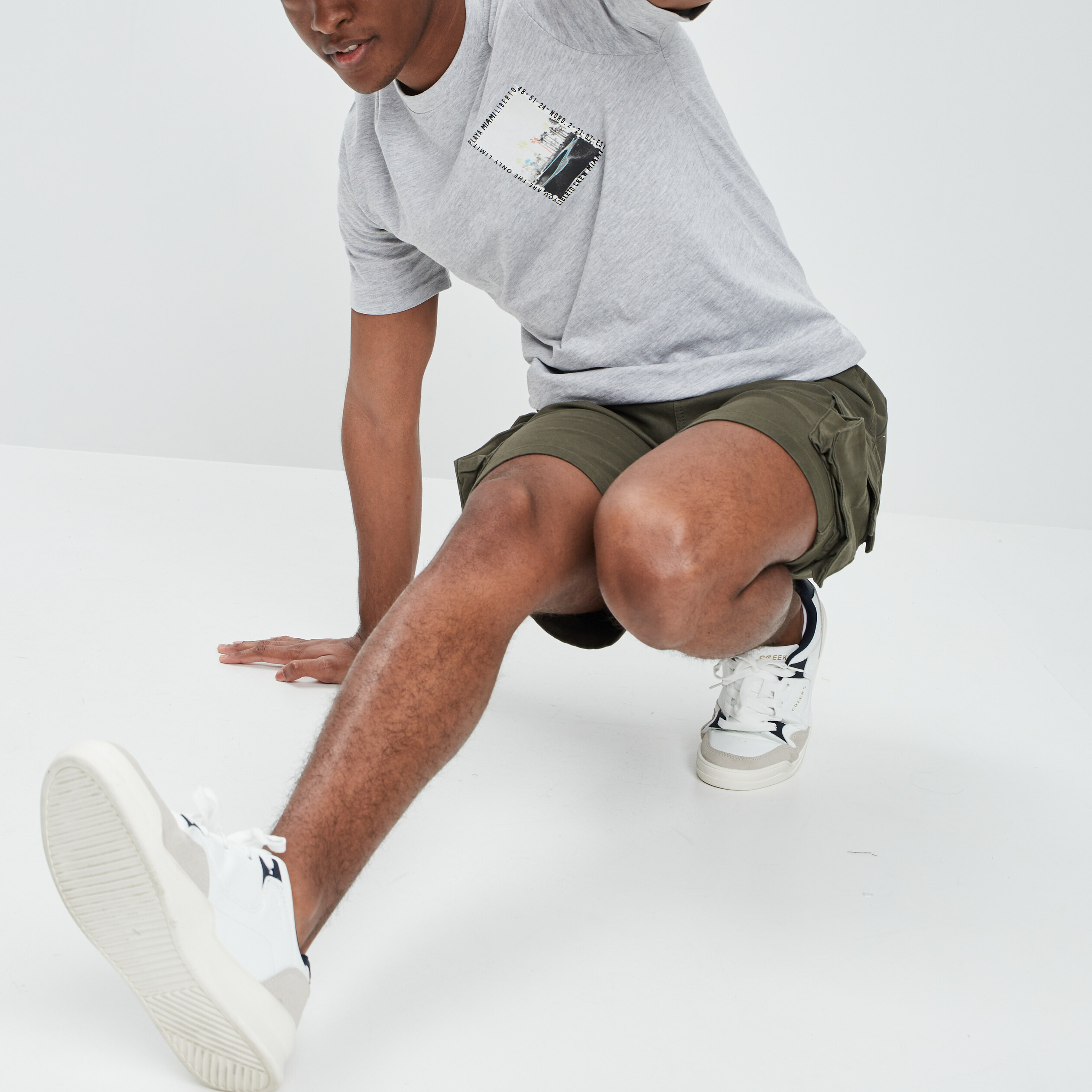 T-shirt Liberto gris clair homme | La Halle