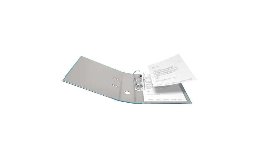 Ordner PP A4 8cm türkis