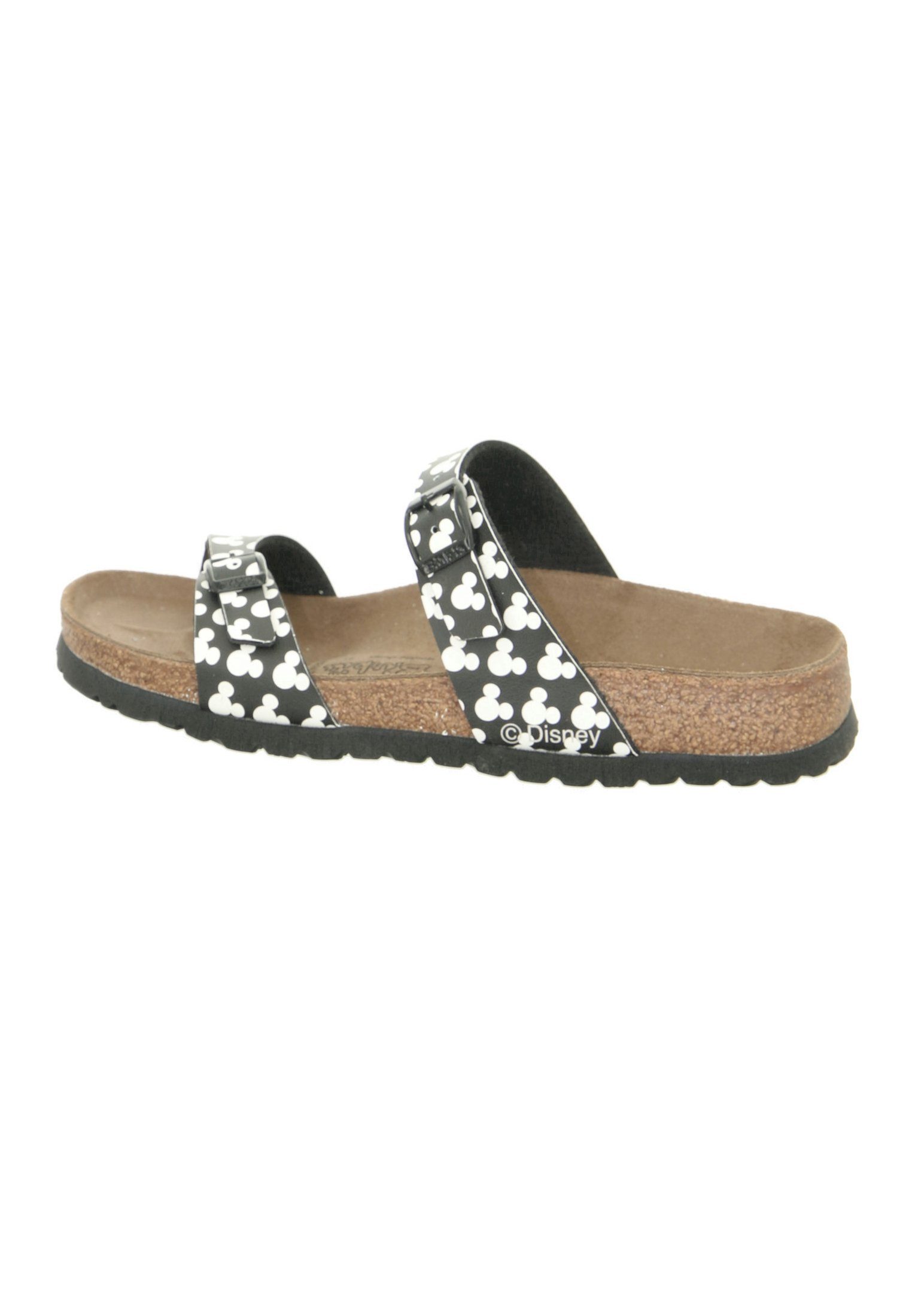 Birkenstock BIRKIS Schuhe Tahiti mickey allover head black 511243 Pantolette