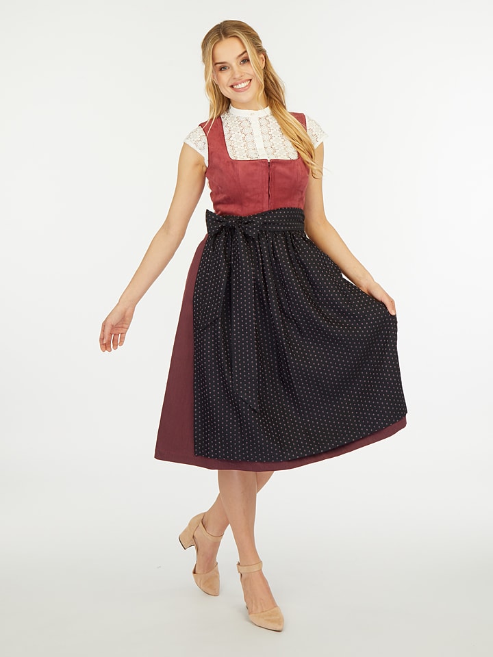 LIMBERRY Dirndl in Rot/ Schwarz günstig kaufen