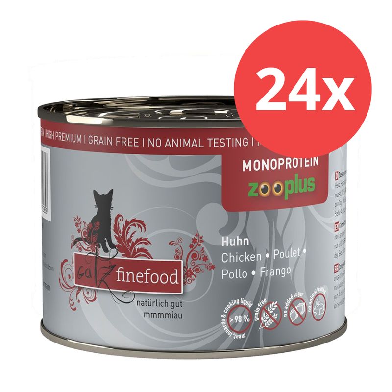 Sparpaket catz finefood Monoprotein zooplus 24 x 200 g | bitiba %