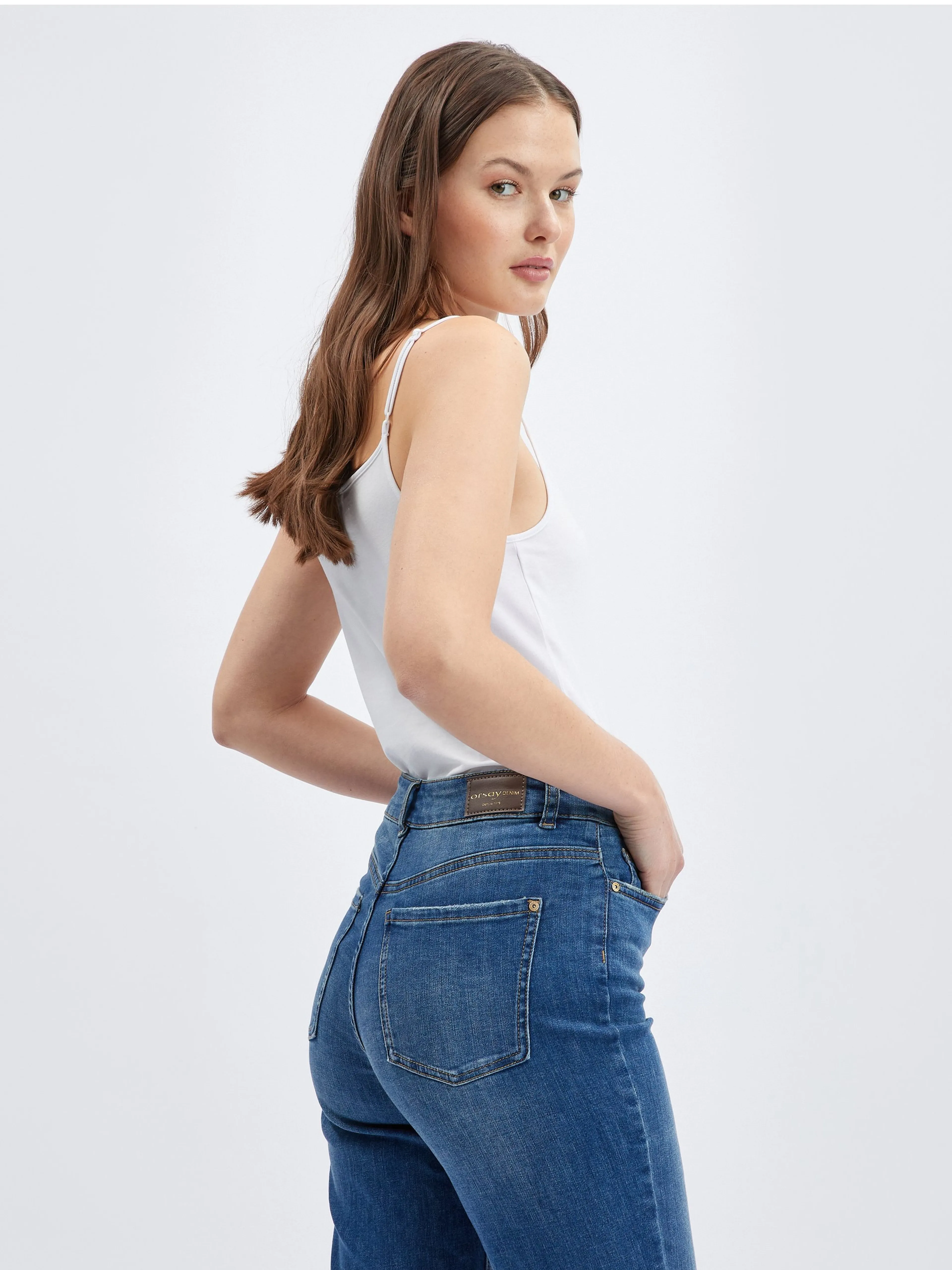 Dunkelblaue Mom-Jeans für Damen ORSAY