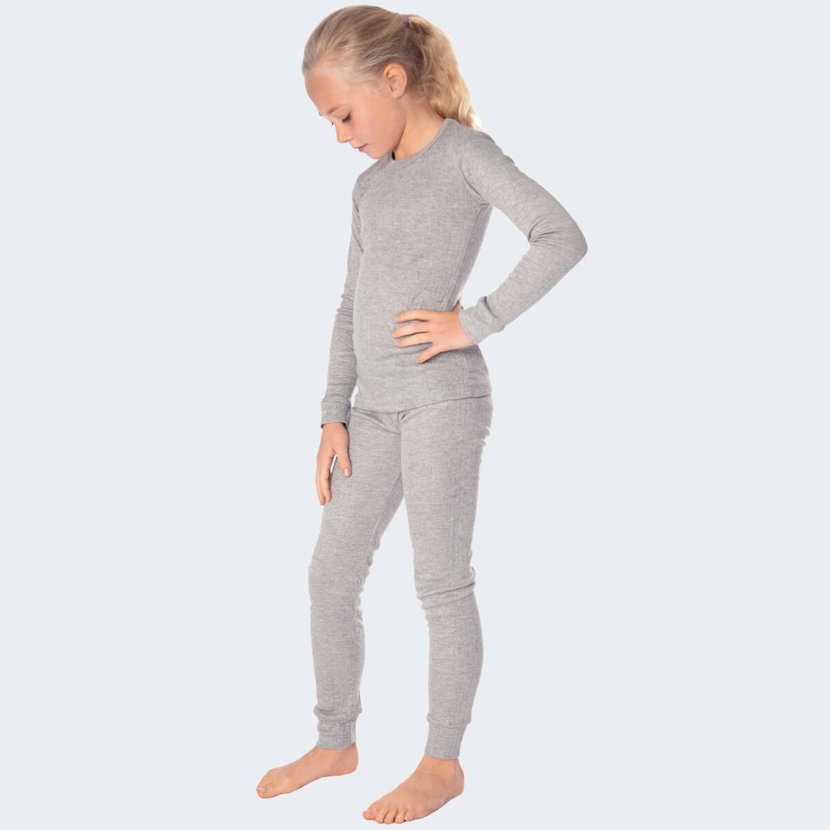 Black Snake Cuddle Grau 2-Pack Kinder Thermounterwäsche Set