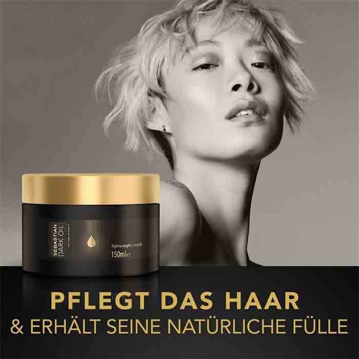Sebastian Professional Haarmasken und Kuren Dark Oil Maske - Natürliche Fülle und seidiges Haar