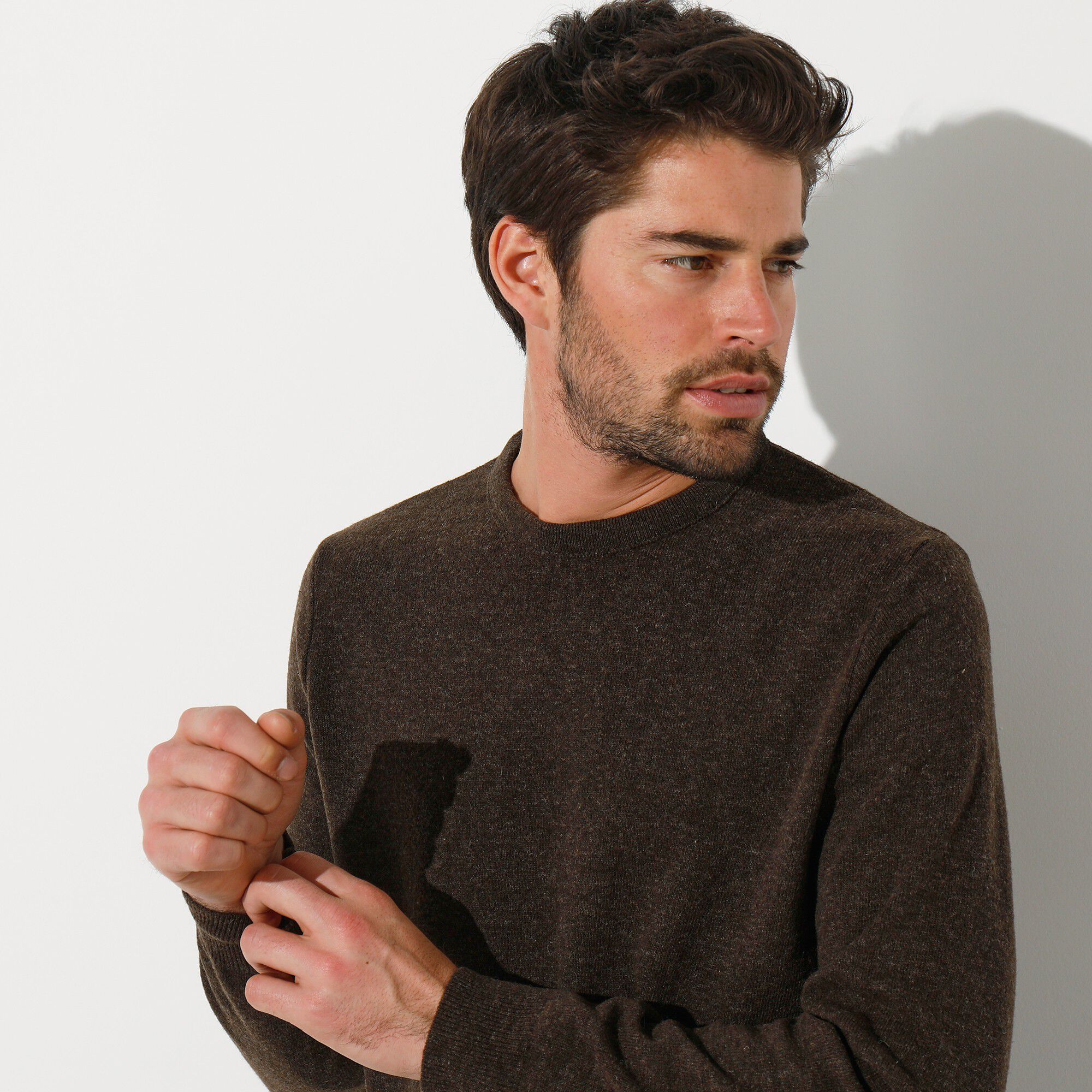 Pull col rond 80% laine