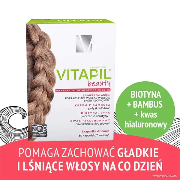 Vitapil Beauty, Dodatak prehrani za kosu, kožu i nokte, Kapsule