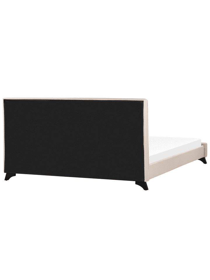 Beliani Doppelbett AMBASSADOR in Beige/Schwarz - (W) 192 x (H) 106 x (L) 216 cm günstig kaufen onesize