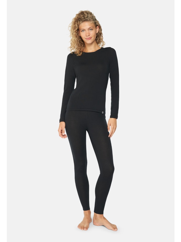 DANISH ENDURANCE Baselayer-Set Merino Baselayer in schwarz günstig kaufen