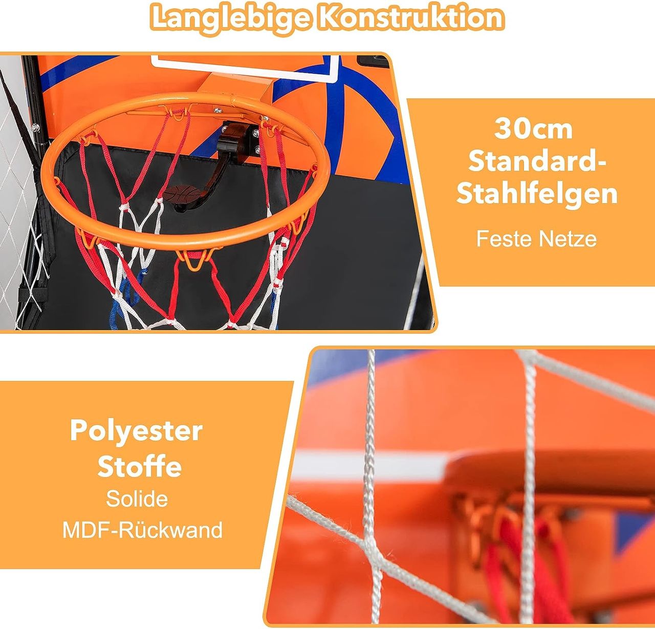 Costway Arcade-Basketballspiel klappbar