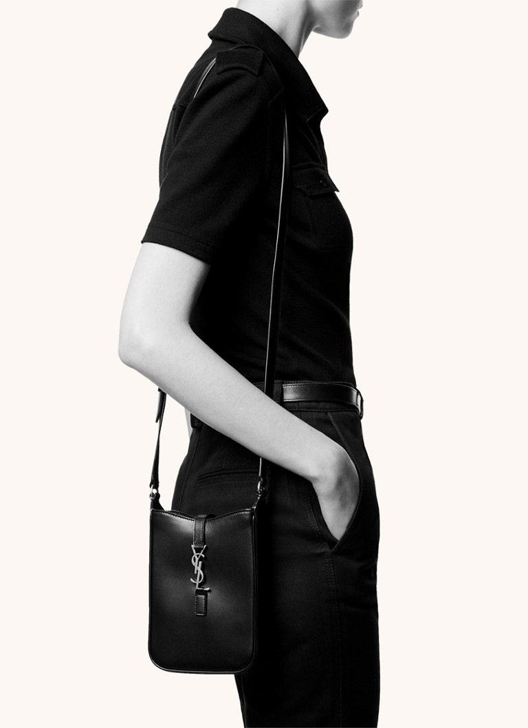 Τσάντα ώμου Saint Laurent Le 5 à 7 Mini από δέρμα μοσχαριού