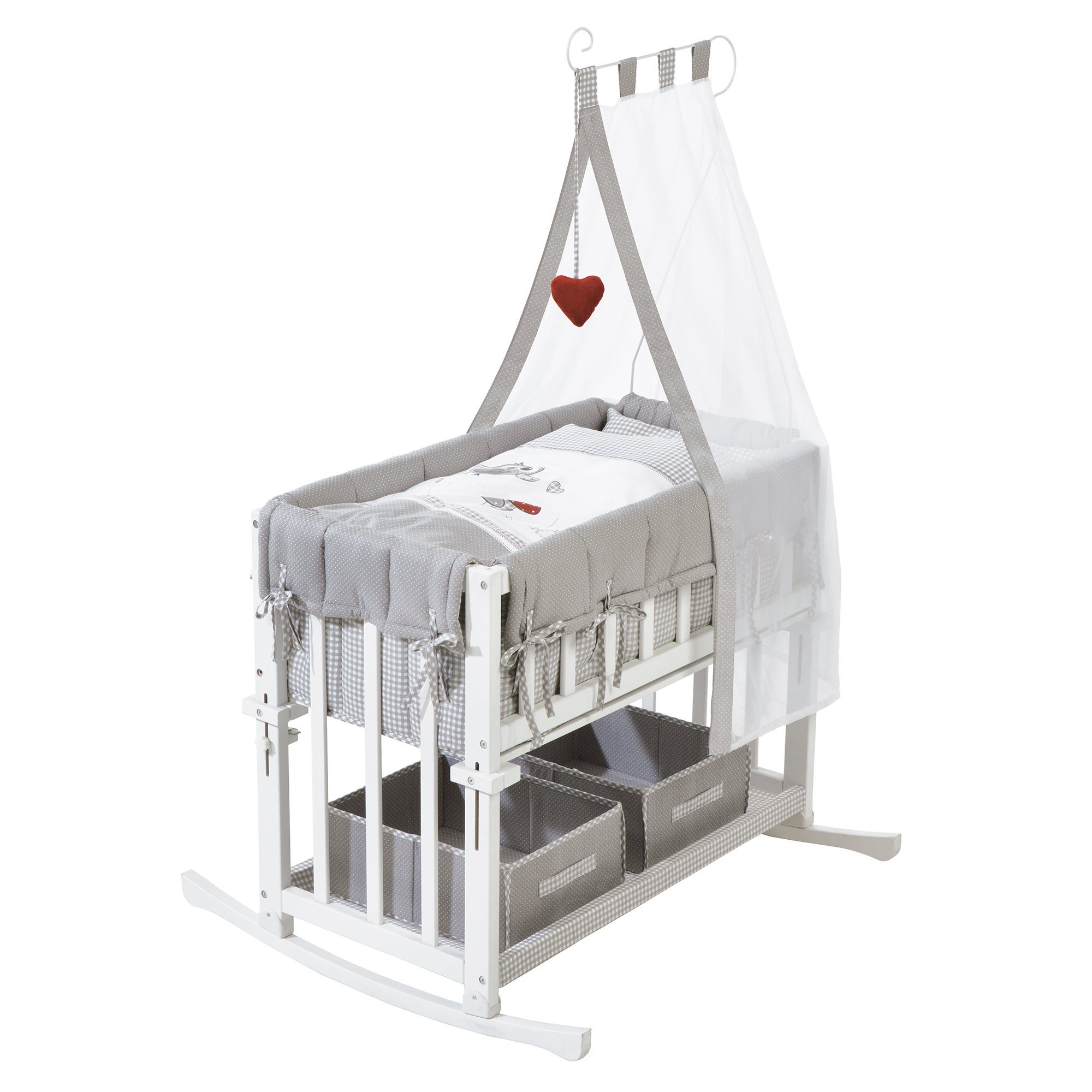 roba® Stubenbett Adam und Eule, Stubenbett Babysitter 4 in1