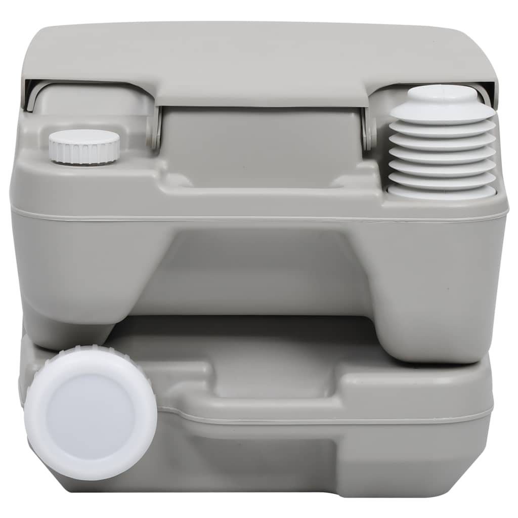 vidaXL Campingtoilette Tragbare Campingtoilette mit Waschbecken