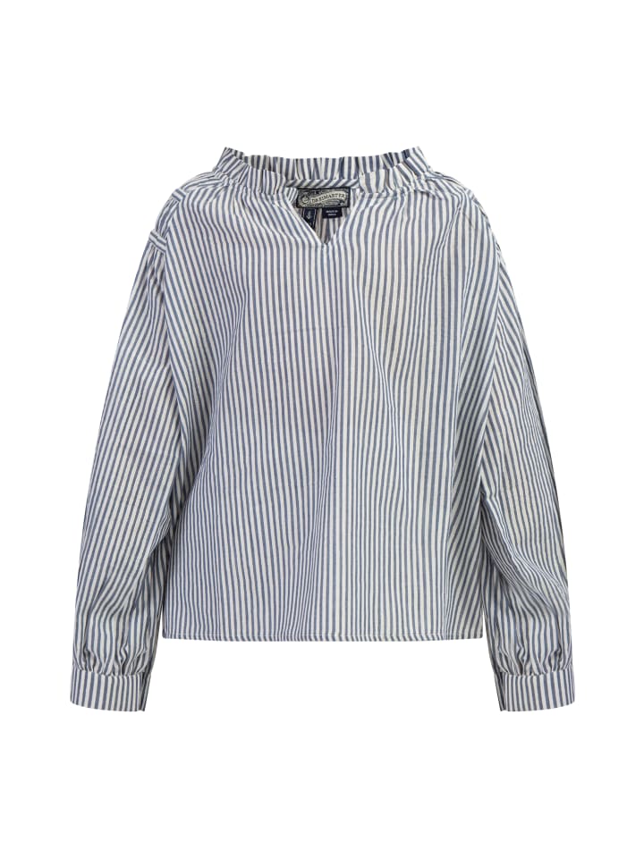 DreiMaster Bluse in Dunkelmarine Streifen günstig kaufen