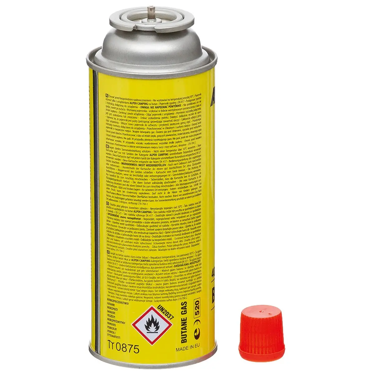 Ventil Gaskartusche Butan 220 g