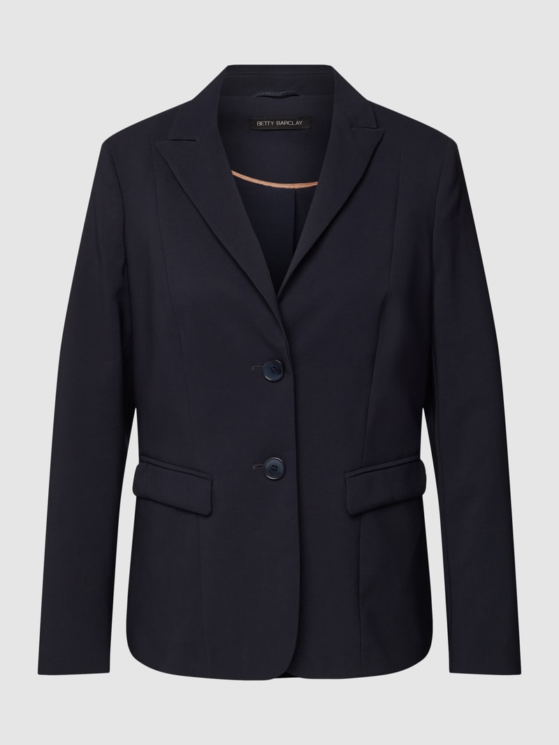 Blazer mit angedeuteten Taschen in marineblau