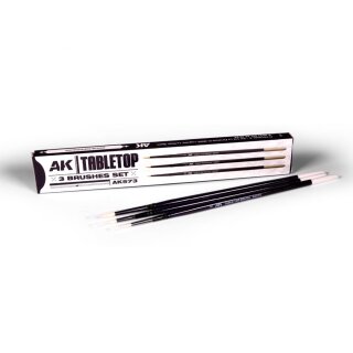 Tabletop Synthetic Brush Set (3)