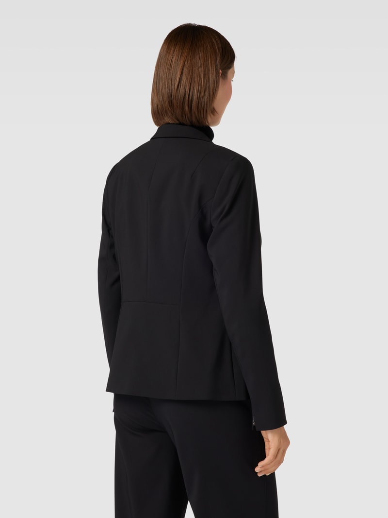 Blazer mit Reverskragen in schwarz