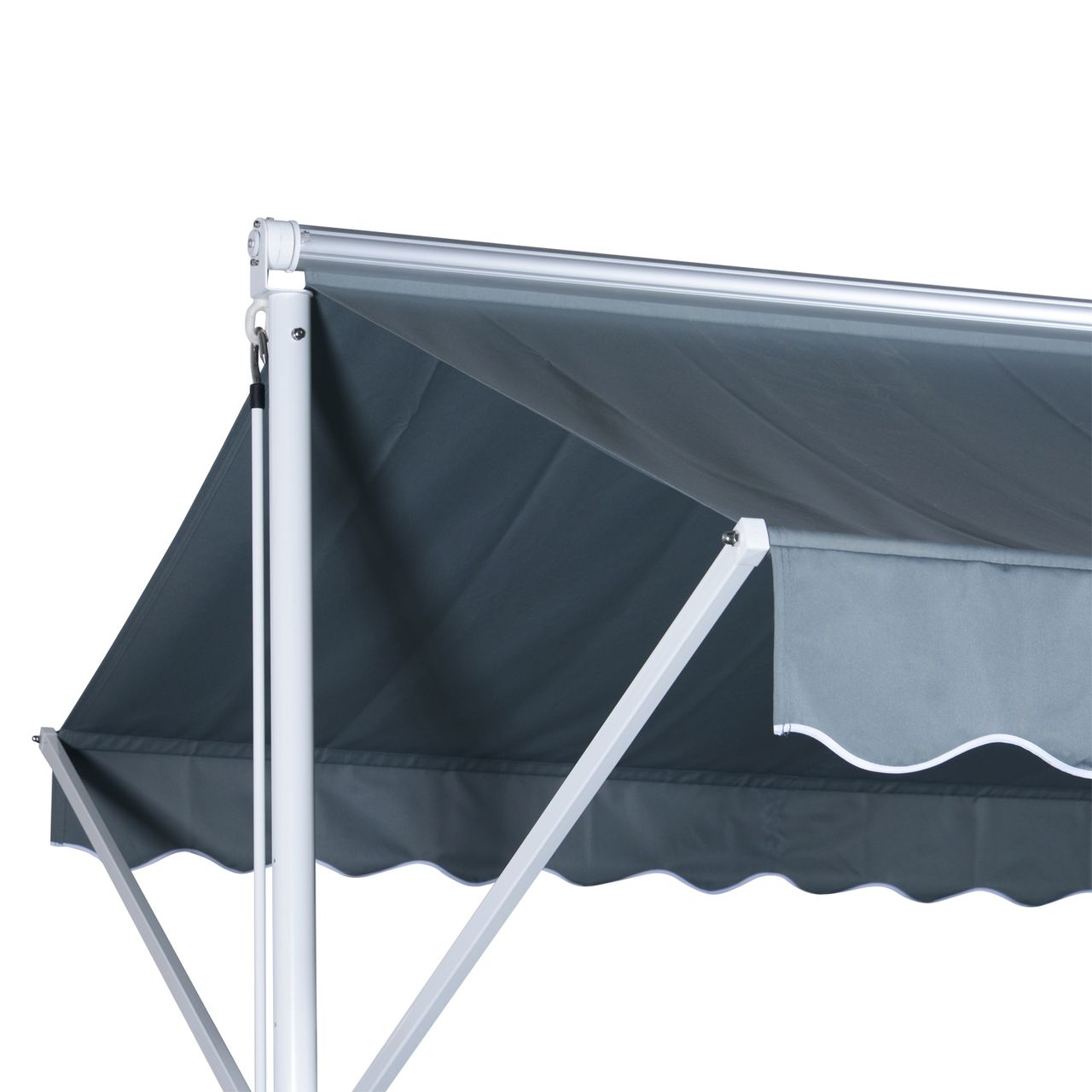 Outsunny Standmarkise, Grau 4,5x3,42m