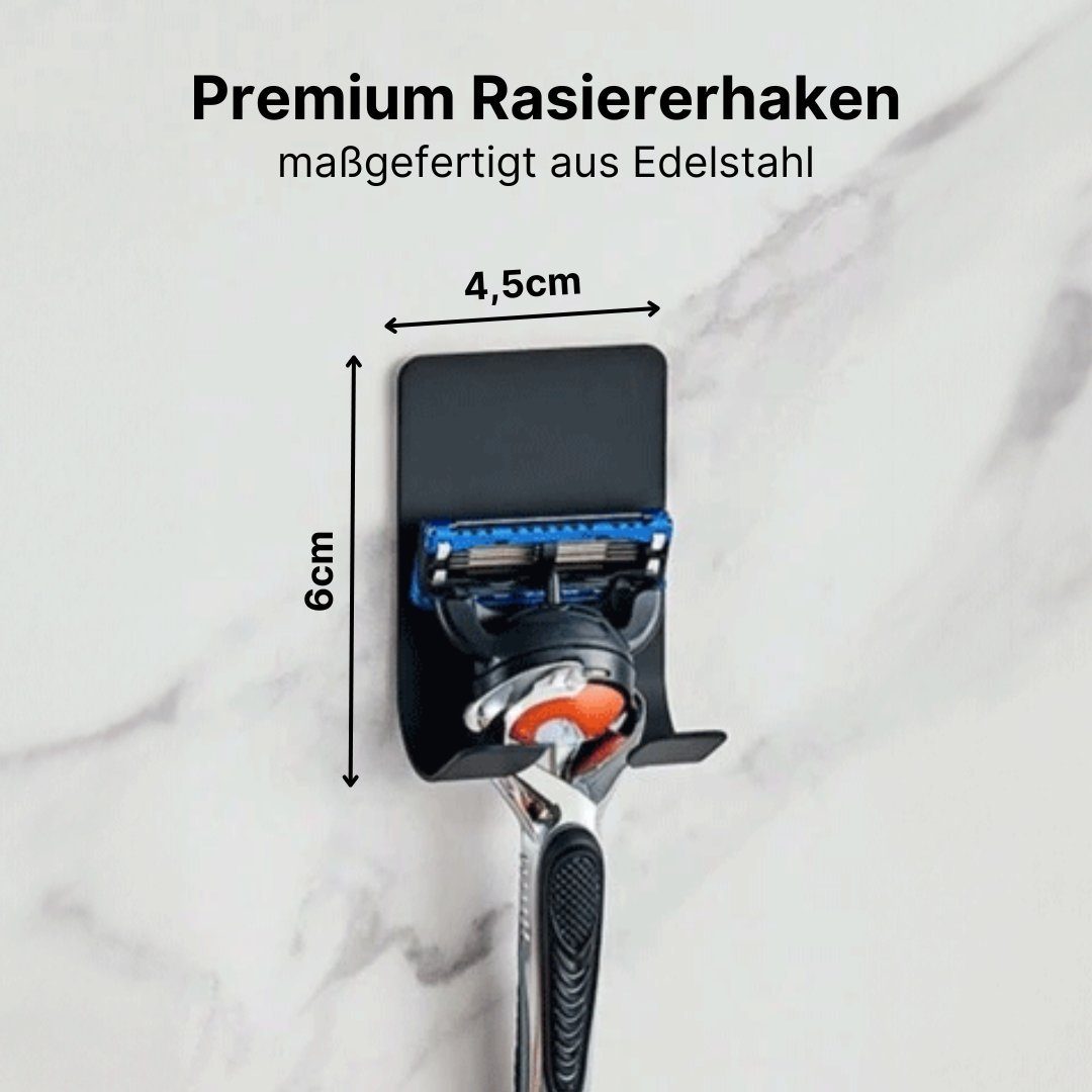Novabad Wandhaken Rasierer Halter Haken, Premium Edelstahl Selbstklebender Rasiererhaken, ohne Bohren