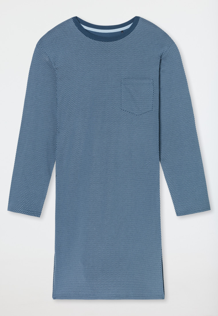 Nachthemd langarm blaugrau - Comfort Essentials