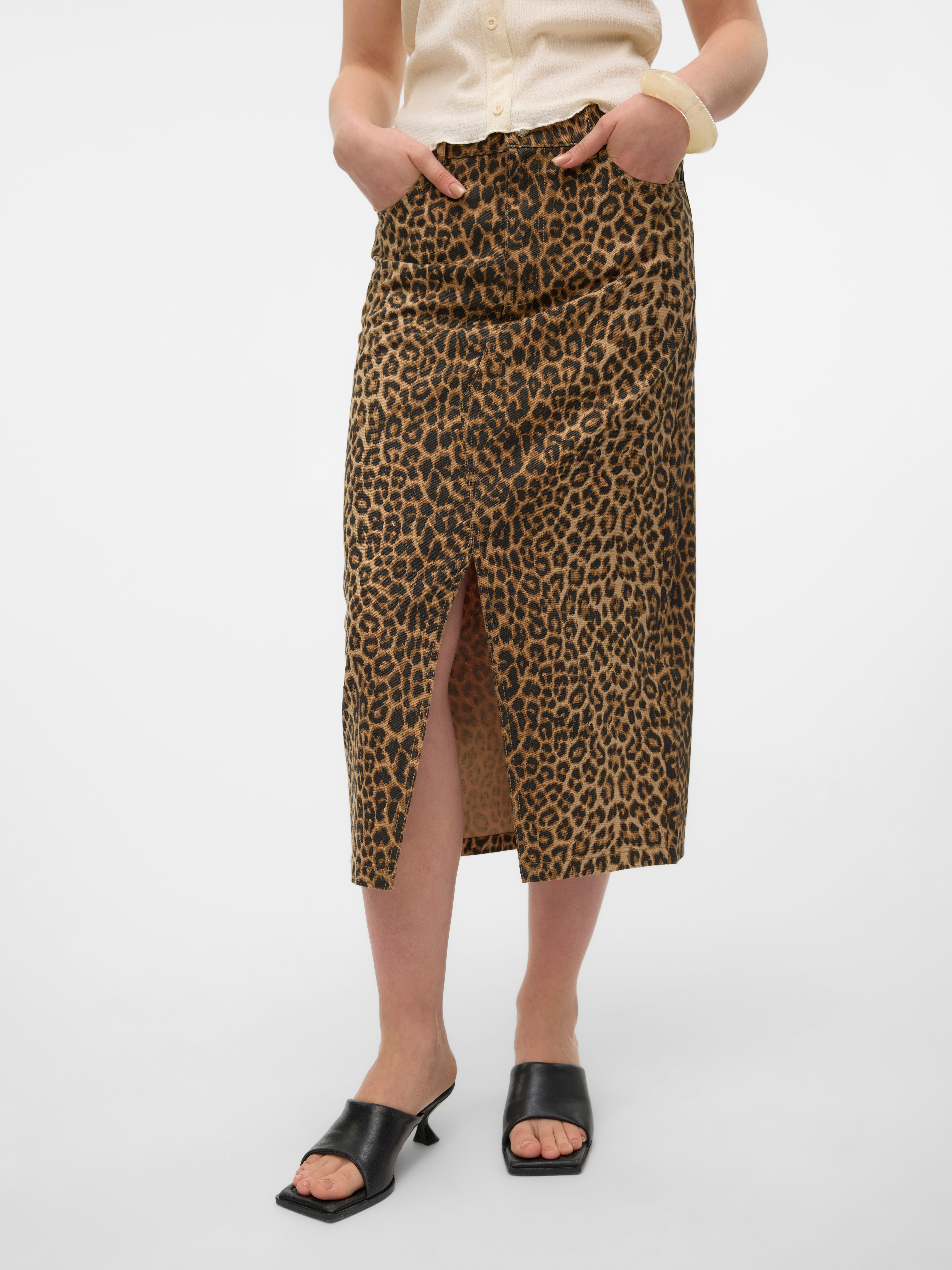 VMVERI Hohe Taille Langer Rock