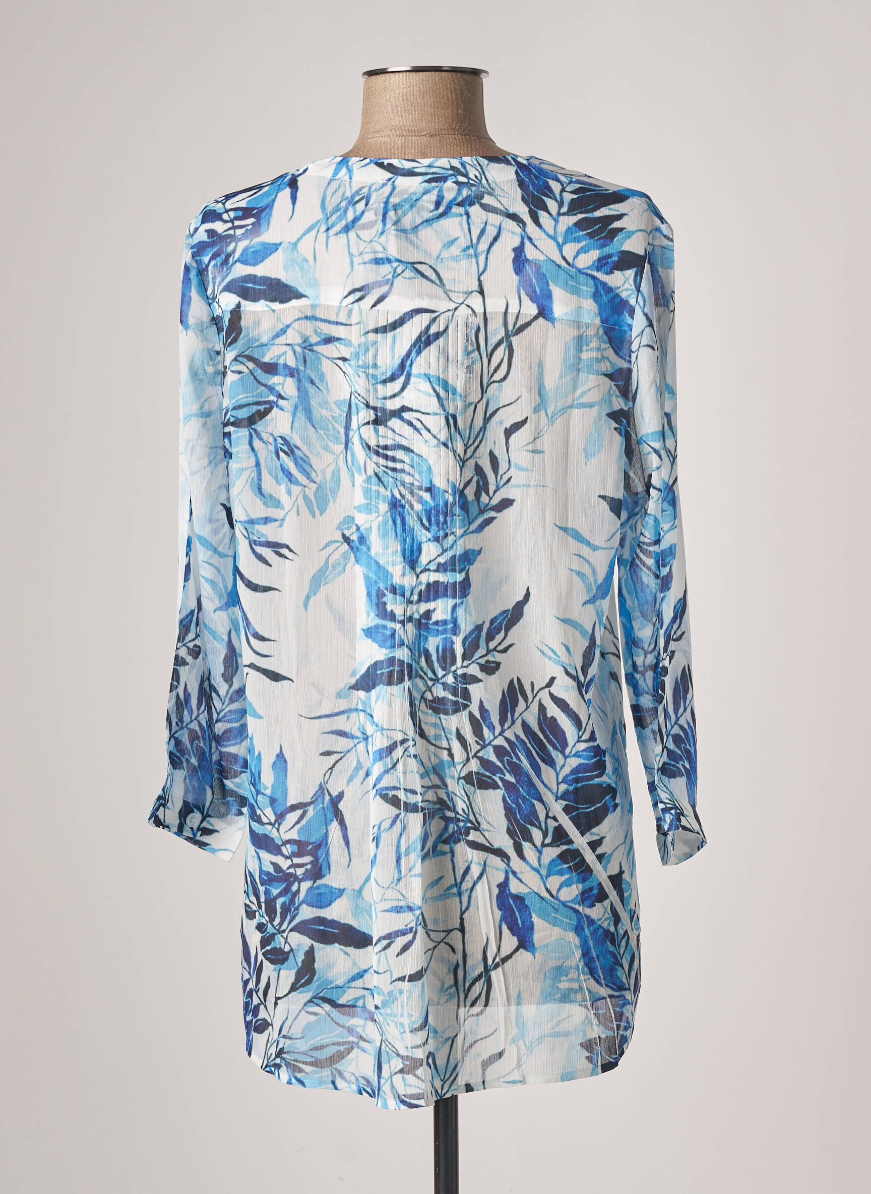 Julie Guerlande Tuniquemanchelongue Femme couleur bleu