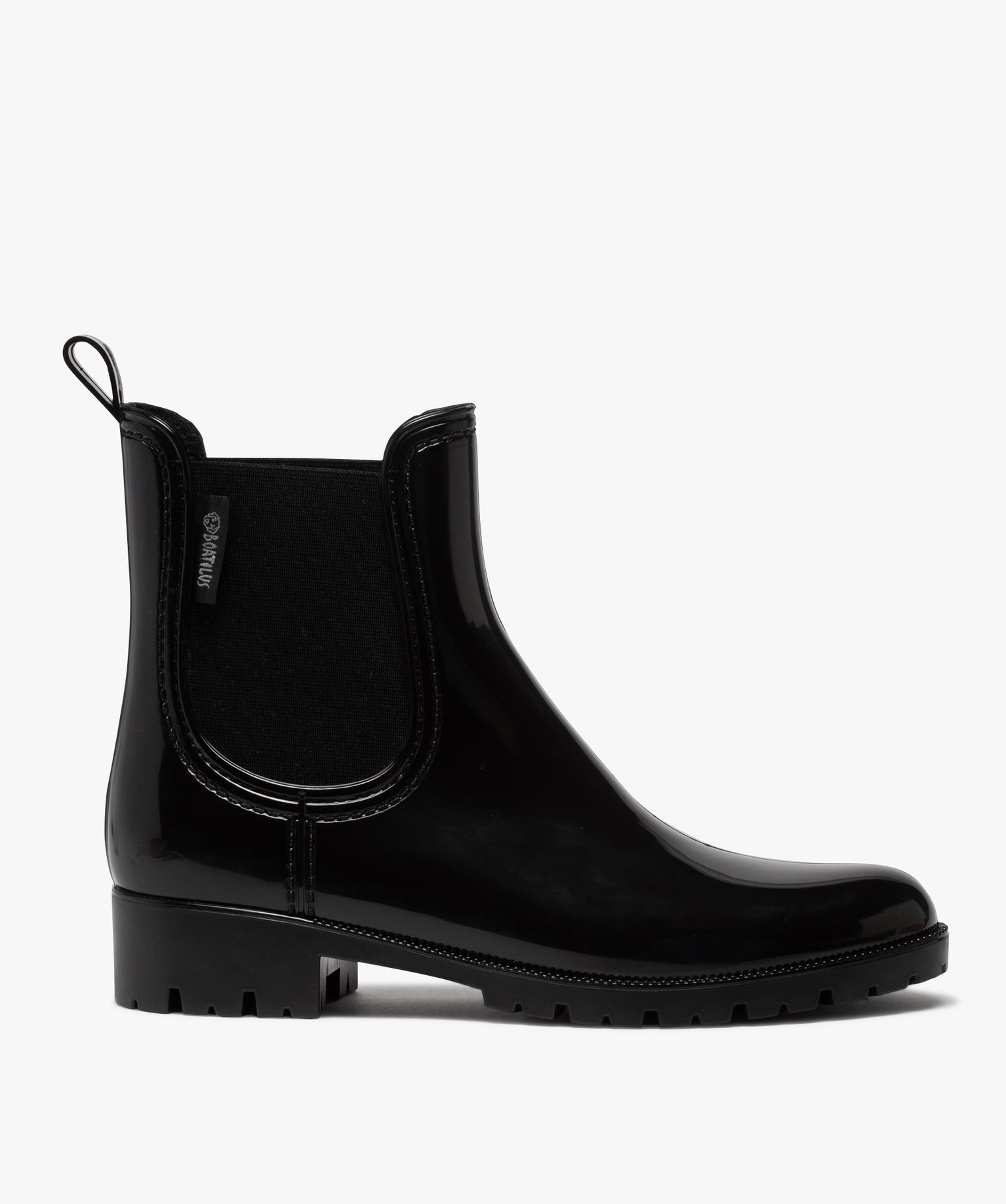 Boots de pluie femme style chelsea unis - Boatilus noir | GEMO