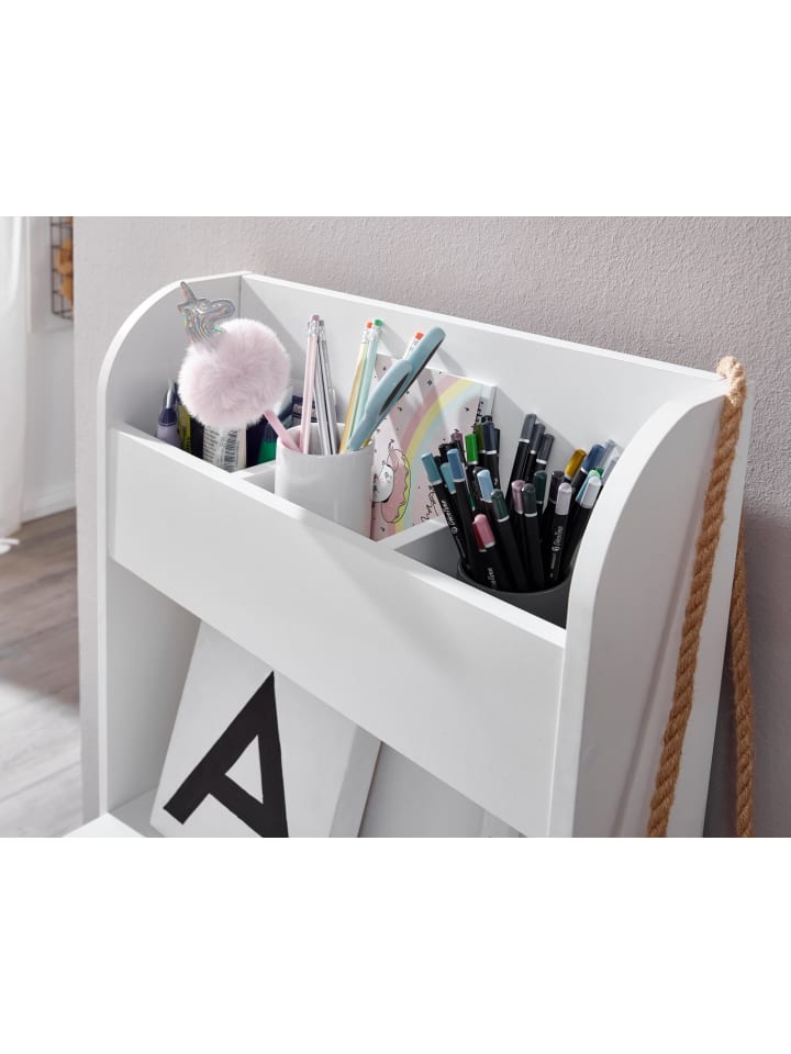 KADIMA DESIGN Kinderschreibtisch | Weiß, 90x50x110cm, Mit Regal günstig kaufen onesize