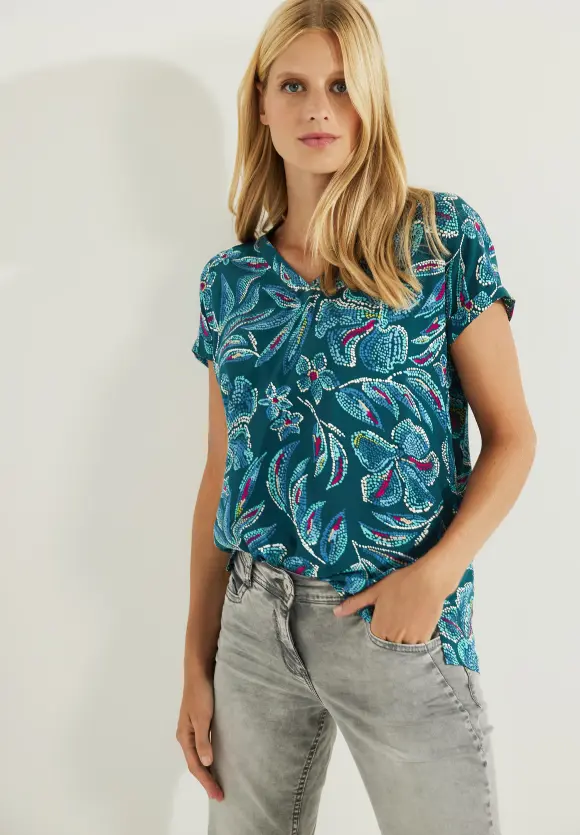 CECIL Bluse mit Multicolorprint