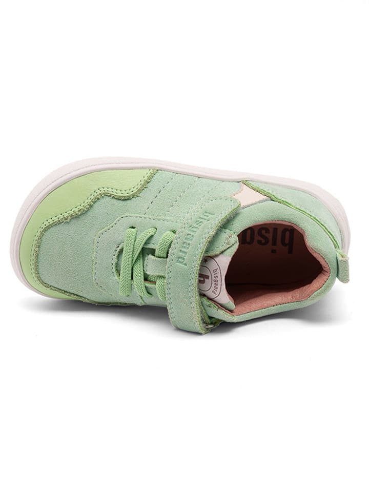 bisgaard Leder-Sneakers in Grün günstig kaufen