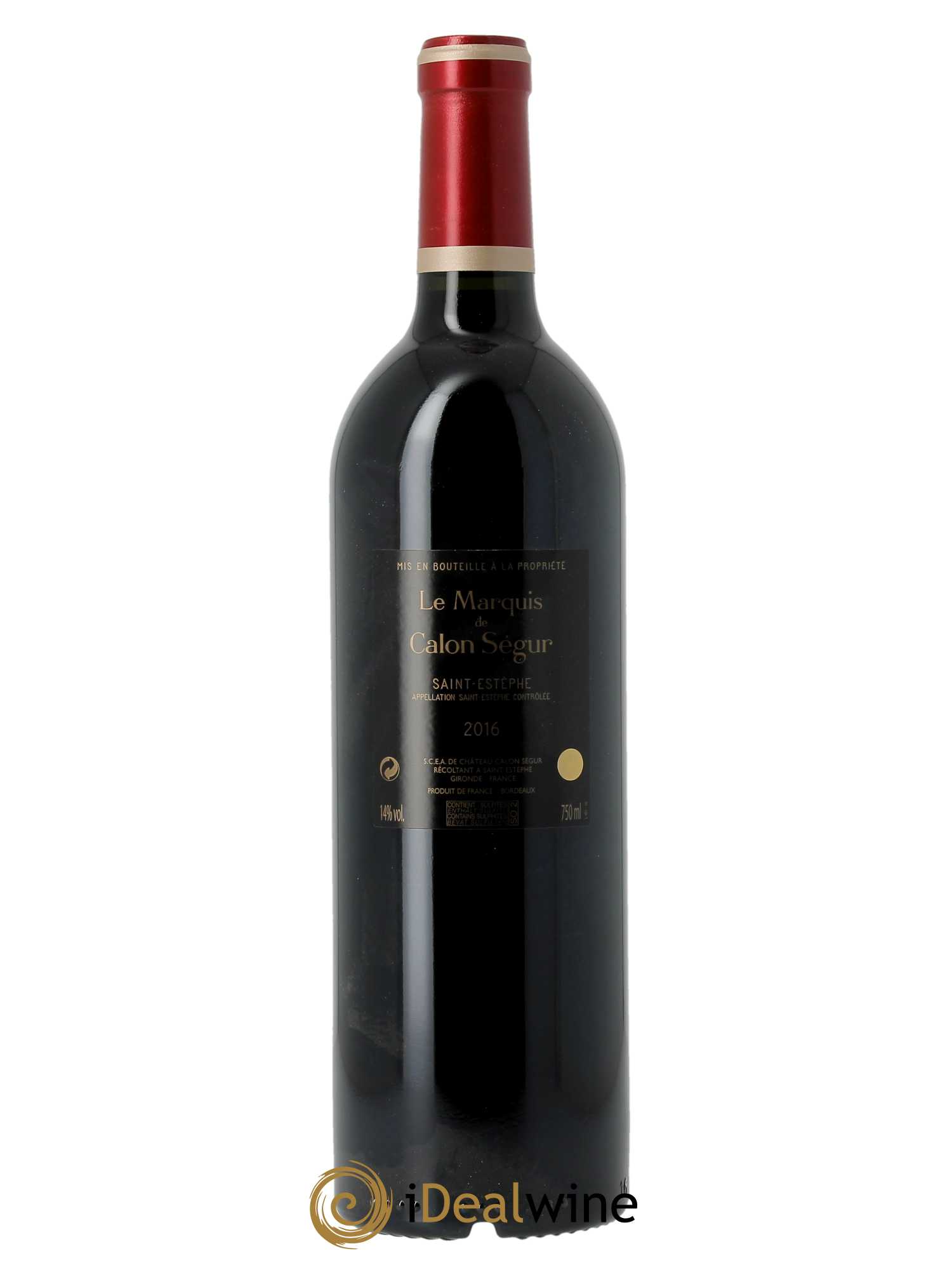 Marquis de Calon Second Vin  2016 - Lot de 1 Bouteille