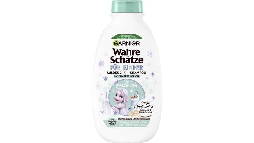 Garnier Wahre Schätze Shampoo sanfte Hafermilch 2in1 für Kinder 300 ml
