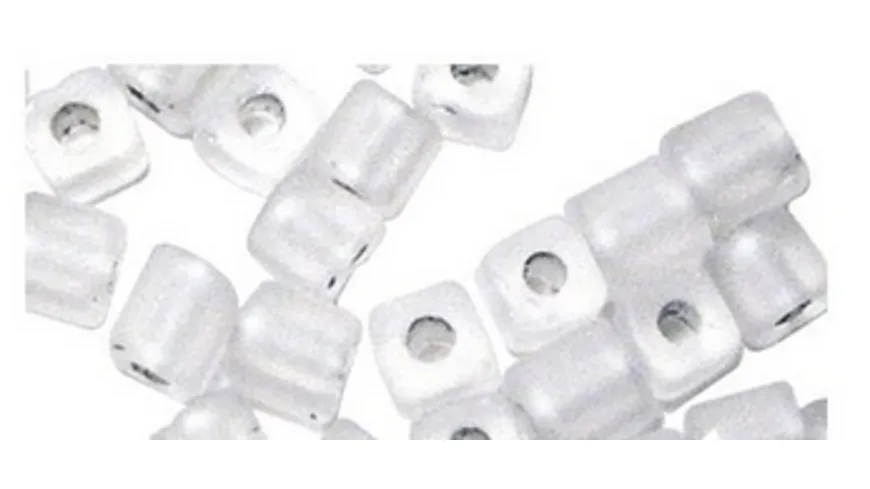 rayher Rocailles Arktis  gelüstert Weiß 2,6 mm ø 14 g