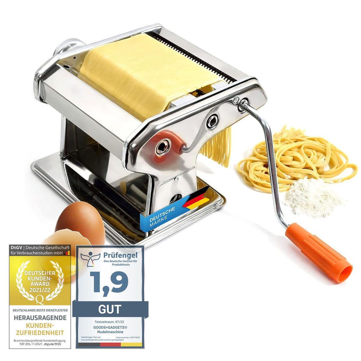 Dimono Nudelmaschine Pasta-Maschine Pastamaker, für frische Nudeln