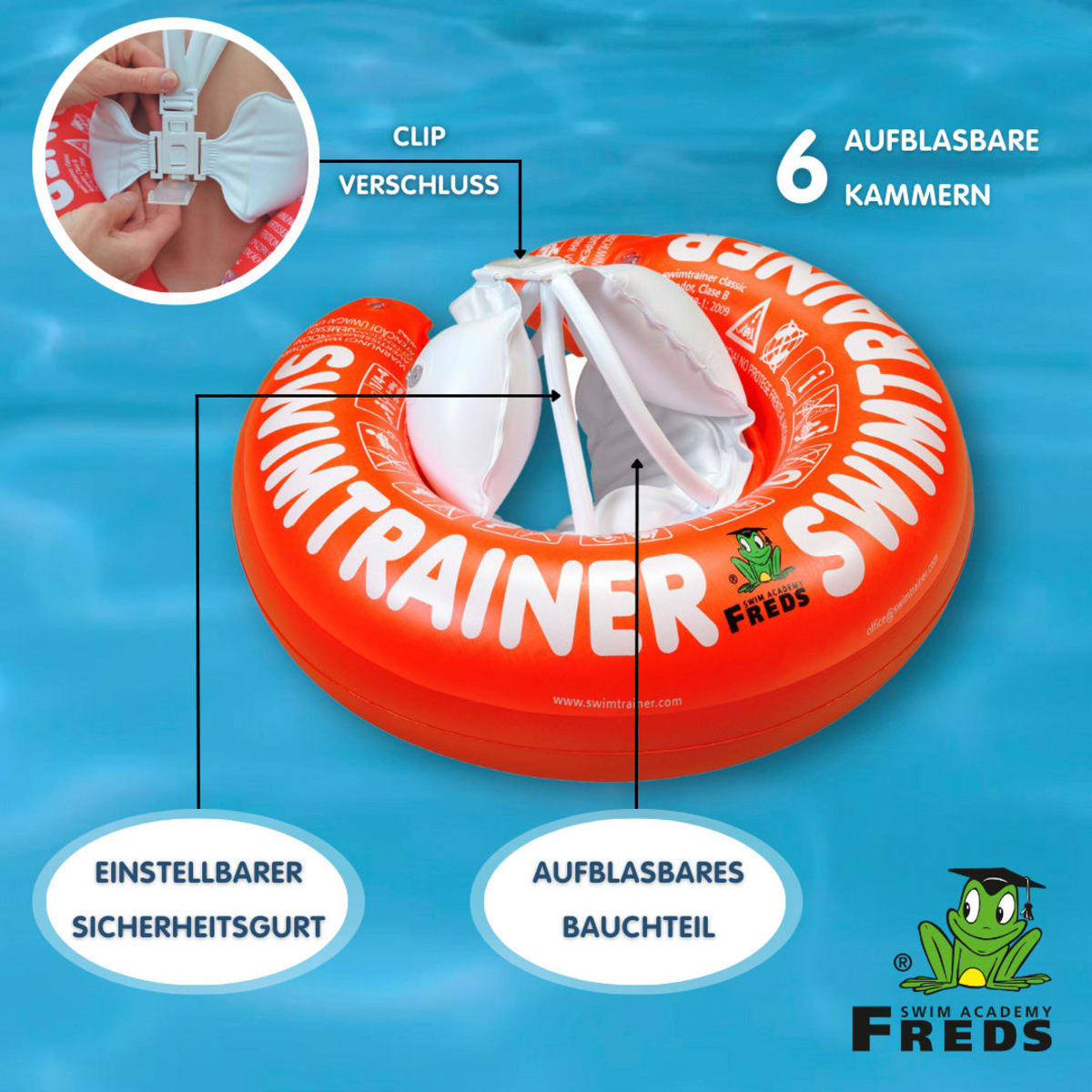 Schwimmtrainer Classic Rot, 1 St